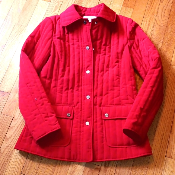 Calvin Klein Red Quilted Three- Season Jacket ■ Size XS - Picture 1 of 9